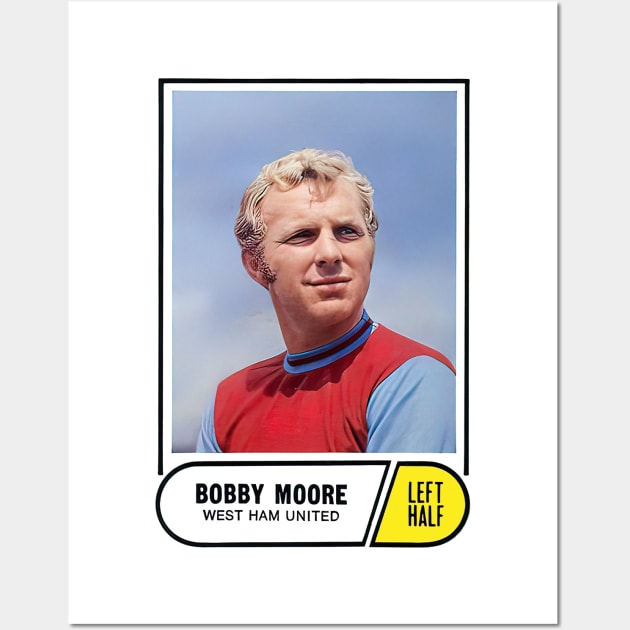 Bobby Moore / Retro Fan Design Wall Art by DankFutura